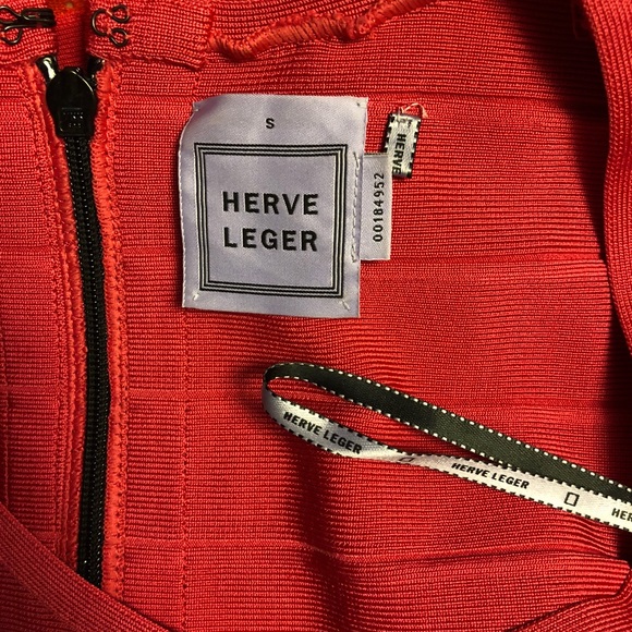 Authentic Herve Leger Celeste Color-Block Dress - Picture 5 of 7